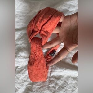 Zara brand new Orange bohemian cotton bow Headband